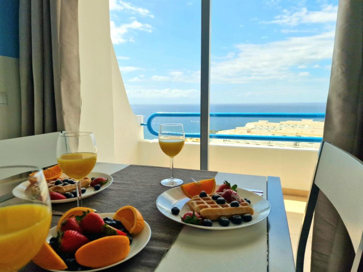 Lovely Blue Studio With Ocean View And Pool, Paraiso 918 아데제 외부 사진